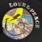 PATCHWORK SMILE T-SHIRT / BLACK