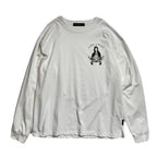 MARIA PRINT L/S T-SHIRT / WHITE