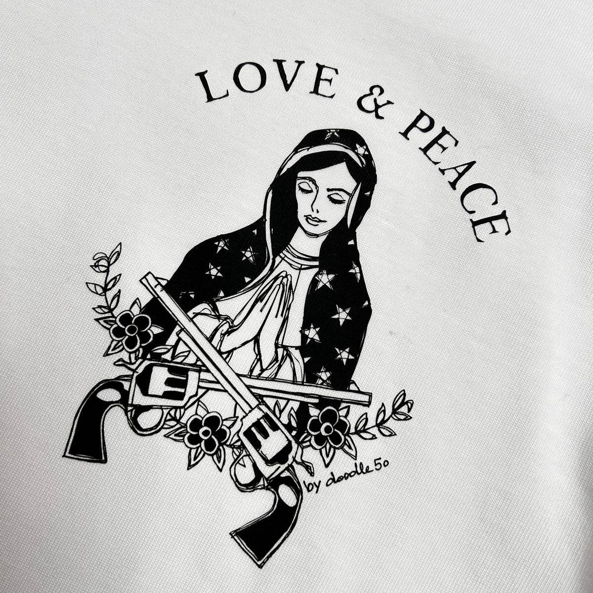 MARIA PRINT L/S T-SHIRT / WHITE