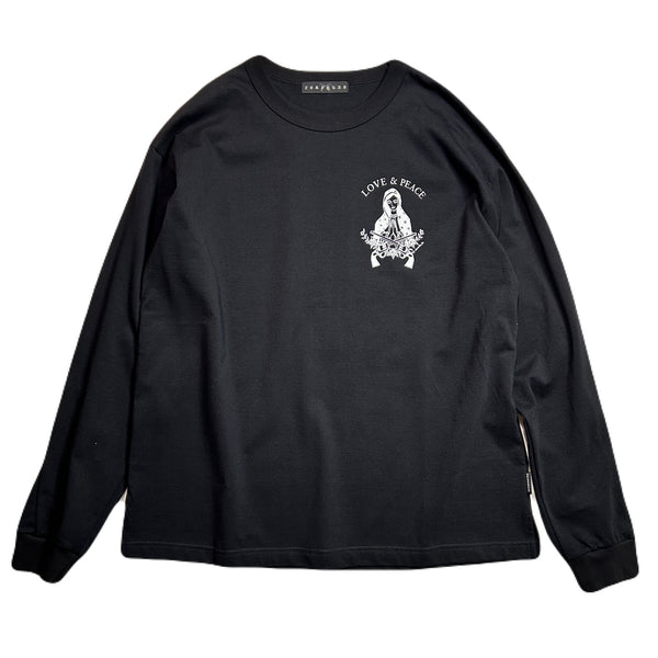 MARIA PRINT L/S T-SHIRT / BLACK