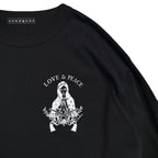MARIA PRINT L/S T-SHIRT / BLACK