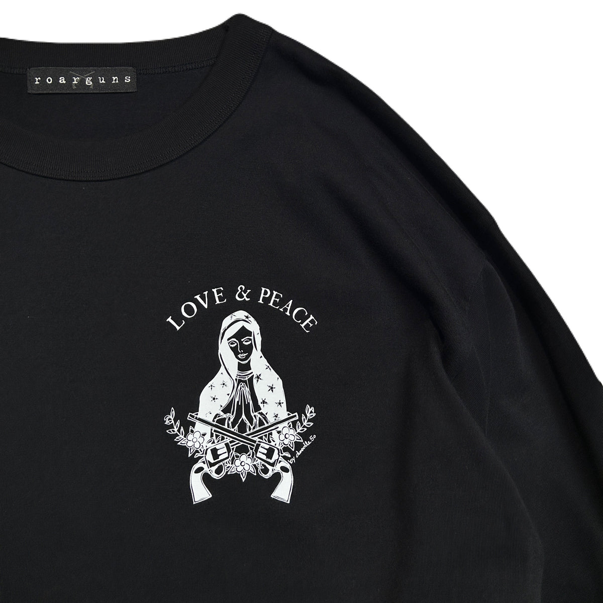 MARIA PRINT L/S T-SHIRT / BLACK