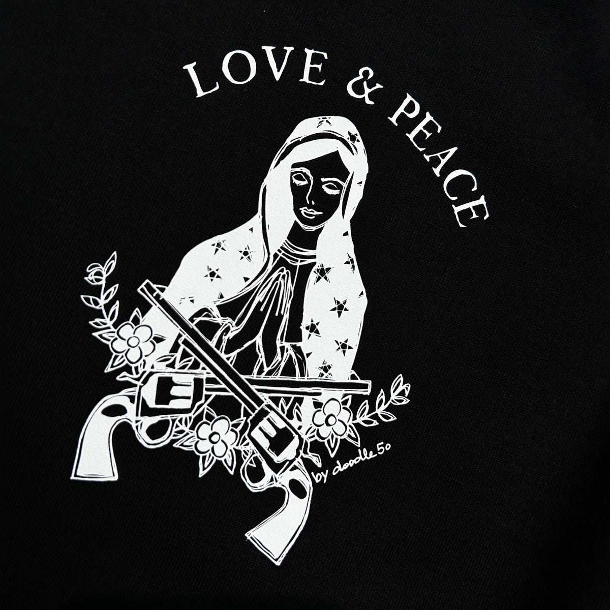 MARIA PRINT L/S T-SHIRT / BLACK