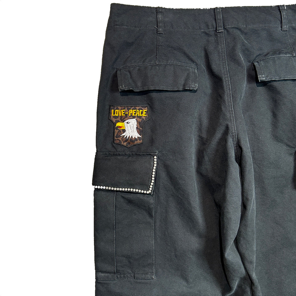 将图片加载到图库查看器，DUCK CARGO PANTS CROSSGUN / BLACK