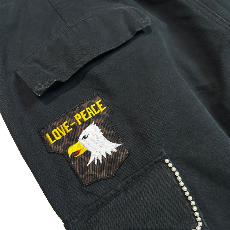 将图片加载到图库查看器，DUCK CARGO PANTS CROSSGUN / BLACK