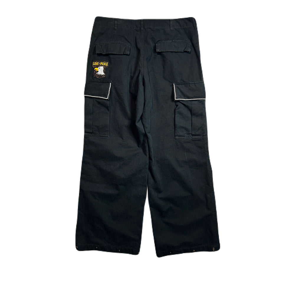 将图片加载到图库查看器，DUCK CARGO PANTS CROSSGUN / BLACK