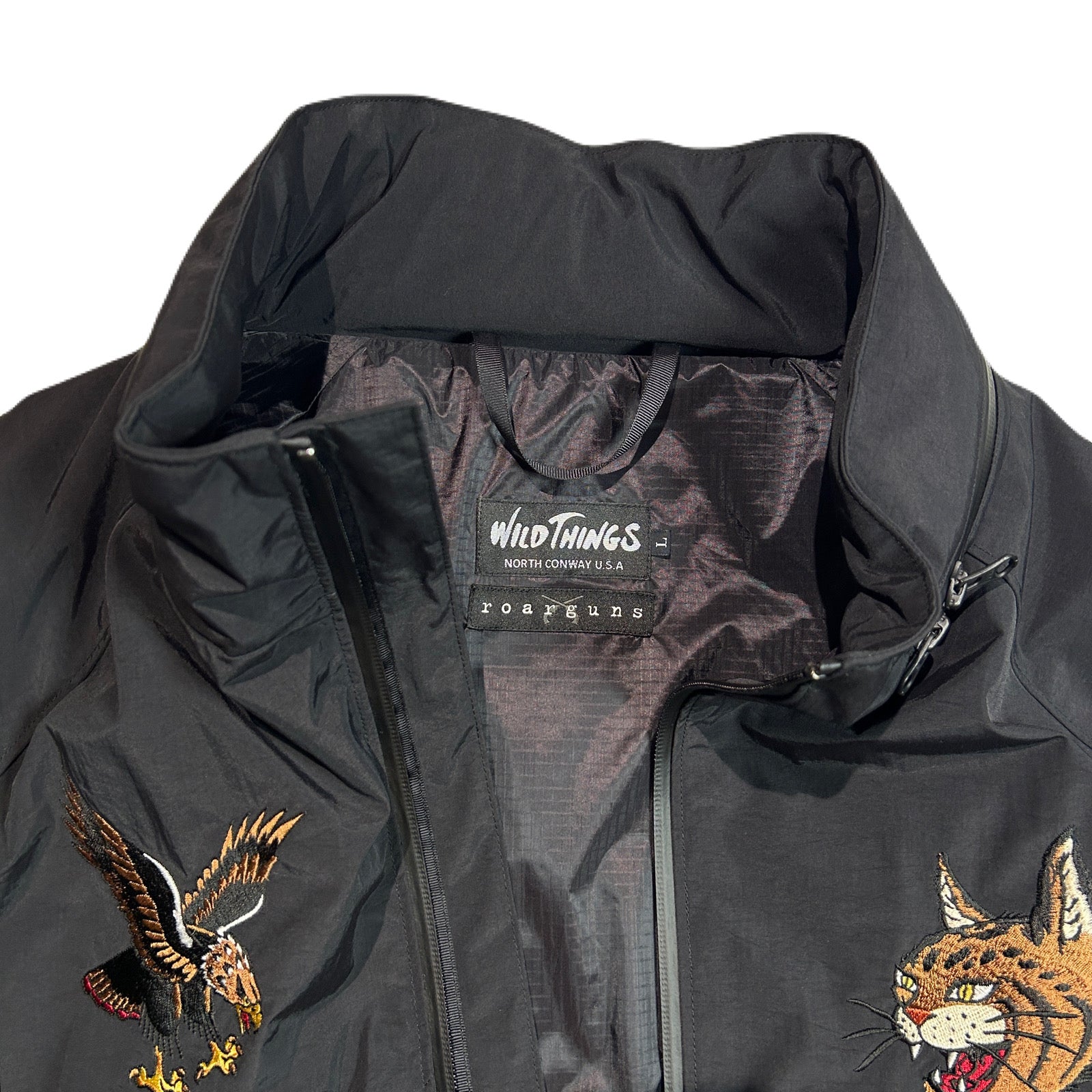 画像をギャラリービューアに読み込む, WILD THINGS DENALI JACKET COLOR EMBROIDERY / BLACK