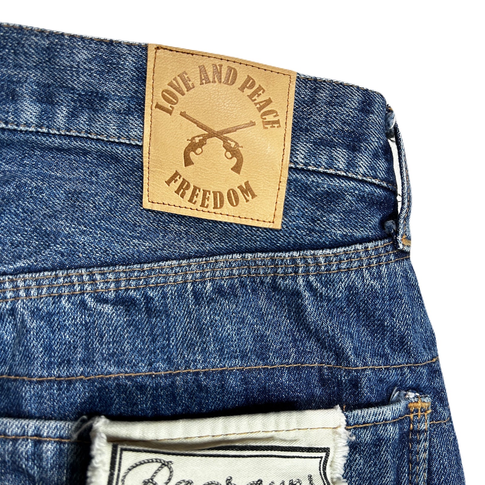 画像をギャラリービューアに読み込む, VINTAGE WASH SELVEDGE DENIM PANTS / INDIGO