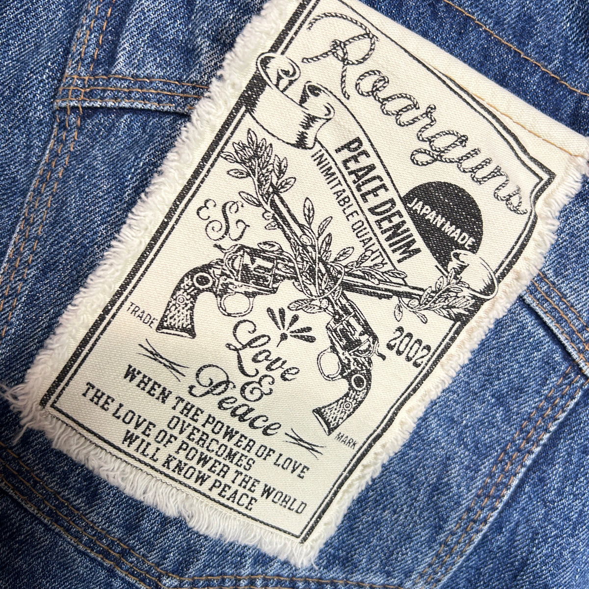 VINTAGE WASH SELVEDGE DENIM PANTS CROSSGUN / INDIGO