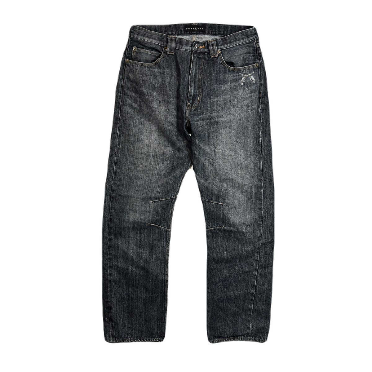 VINTAGE WASH SELVEDGE DENIM PANTS CROSSGUN / BLACK