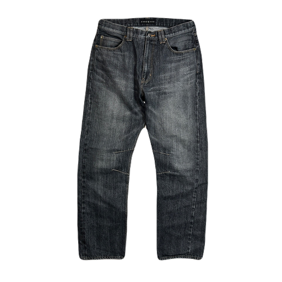 画像をギャラリービューアに読み込む, VINTAGE WASH SELVEDGE DENIM PANTS / BLACK