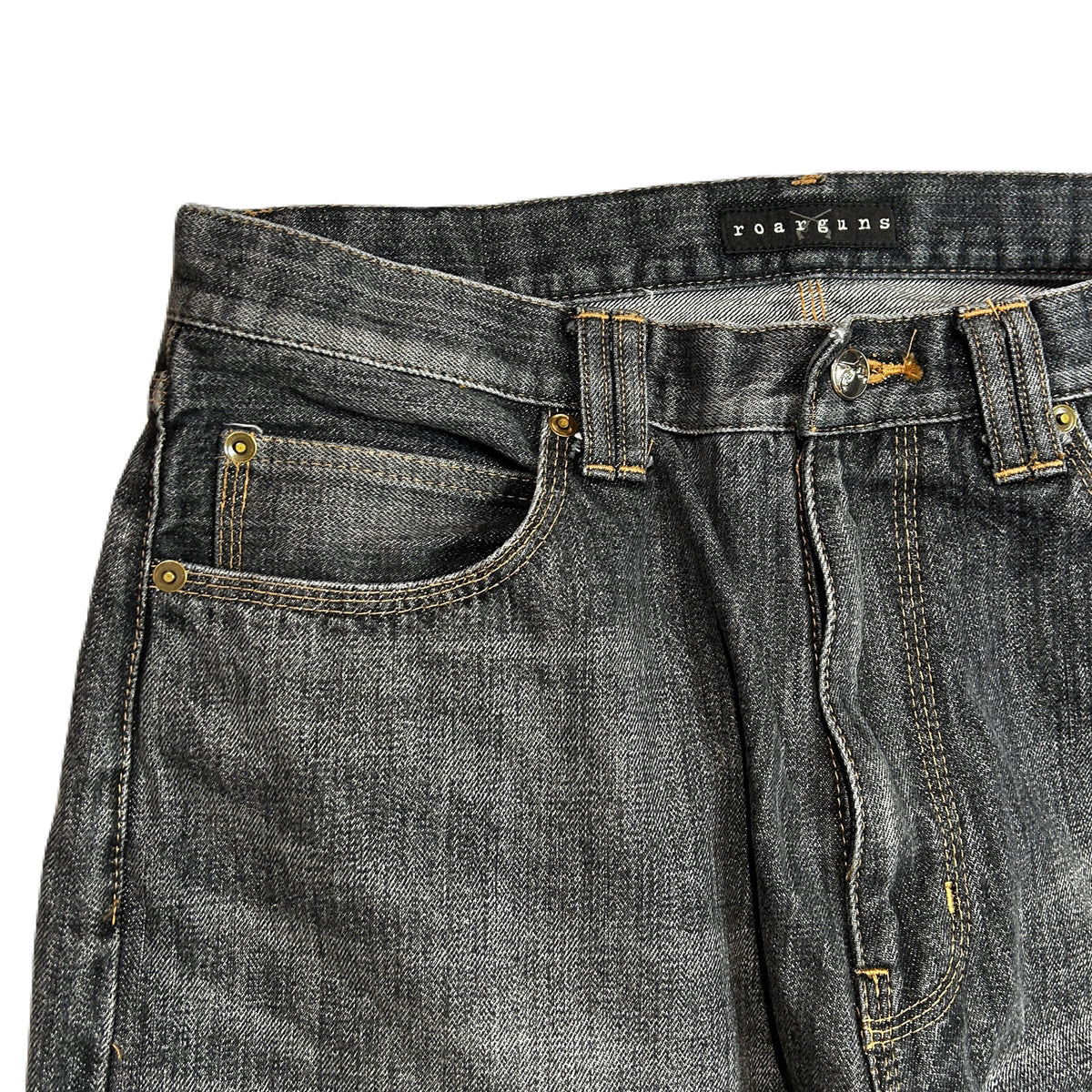 VINTAGE WASH SELVEDGE DENIM PANTS / BLACK