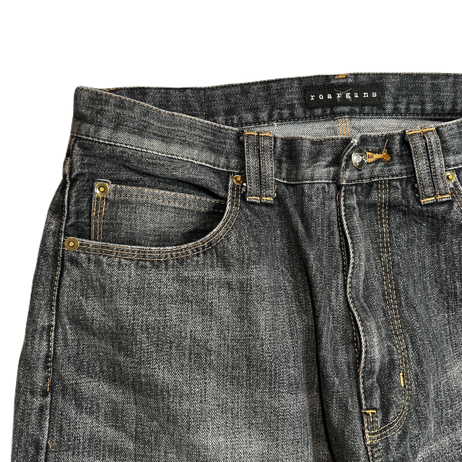 画像をギャラリービューアに読み込む, VINTAGE WASH SELVEDGE DENIM PANTS / BLACK