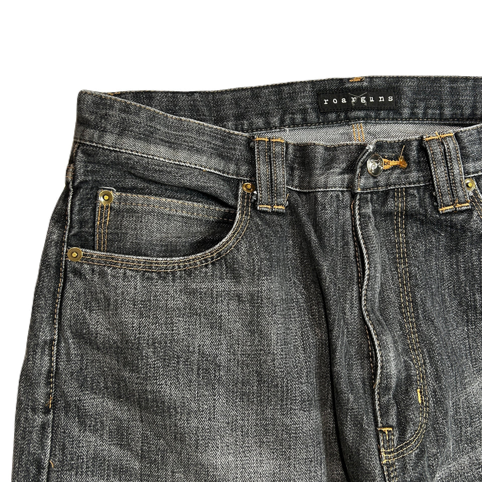 画像をギャラリービューアに読み込む, VINTAGE WASH SELVEDGE DENIM PANTS / BLACK