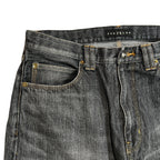 VINTAGE WASH SELVEDGE DENIM PANTS CROSSGUN / BLACK