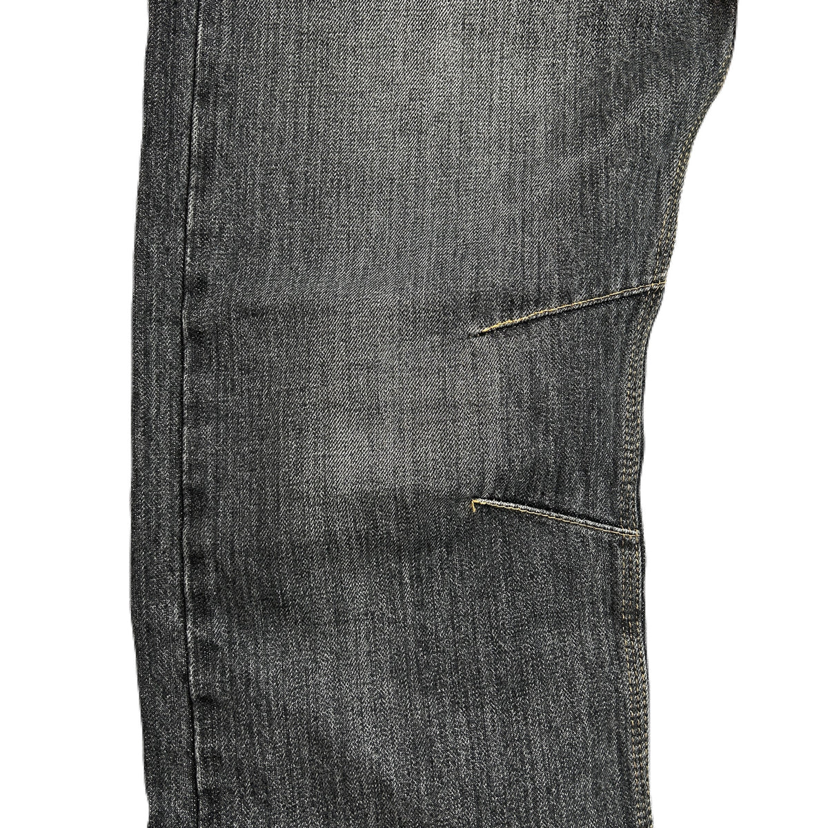 VINTAGE WASH SELVEDGE DENIM PANTS / BLACK