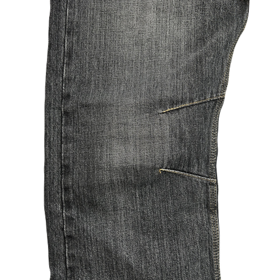 画像をギャラリービューアに読み込む, VINTAGE WASH SELVEDGE DENIM PANTS / BLACK