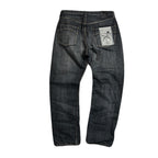 VINTAGE WASH SELVEDGE DENIM PANTS / BLACK