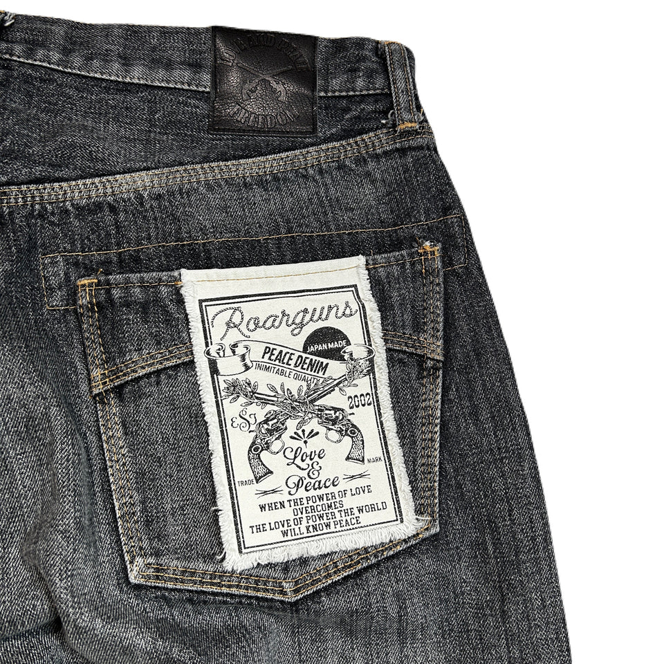 画像をギャラリービューアに読み込む, VINTAGE WASH SELVEDGE DENIM PANTS / BLACK