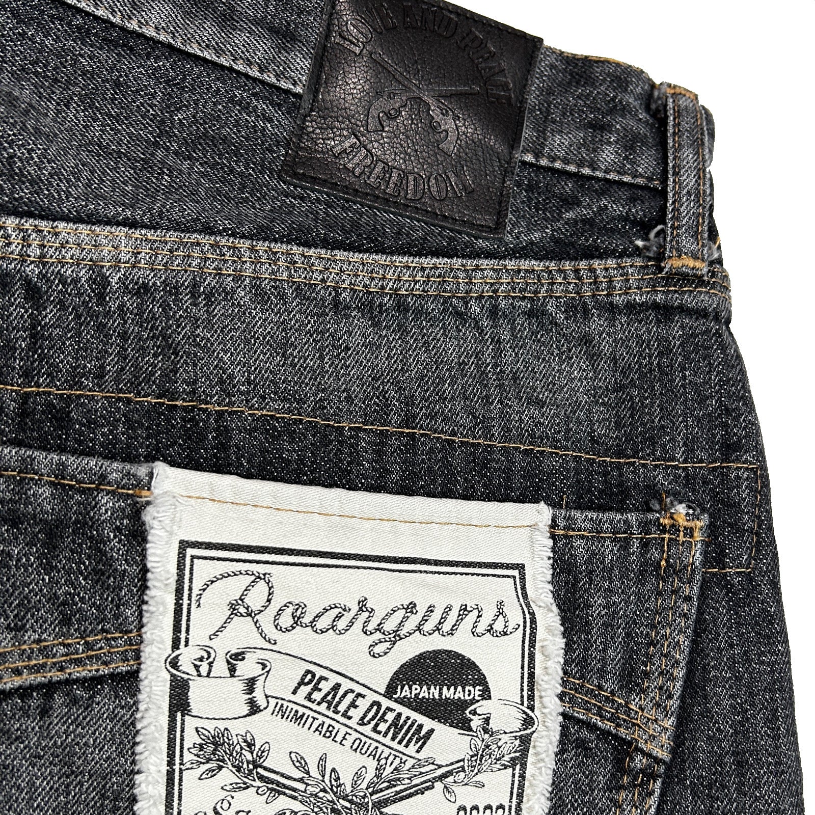 画像をギャラリービューアに読み込む, VINTAGE WASH SELVEDGE DENIM PANTS / BLACK