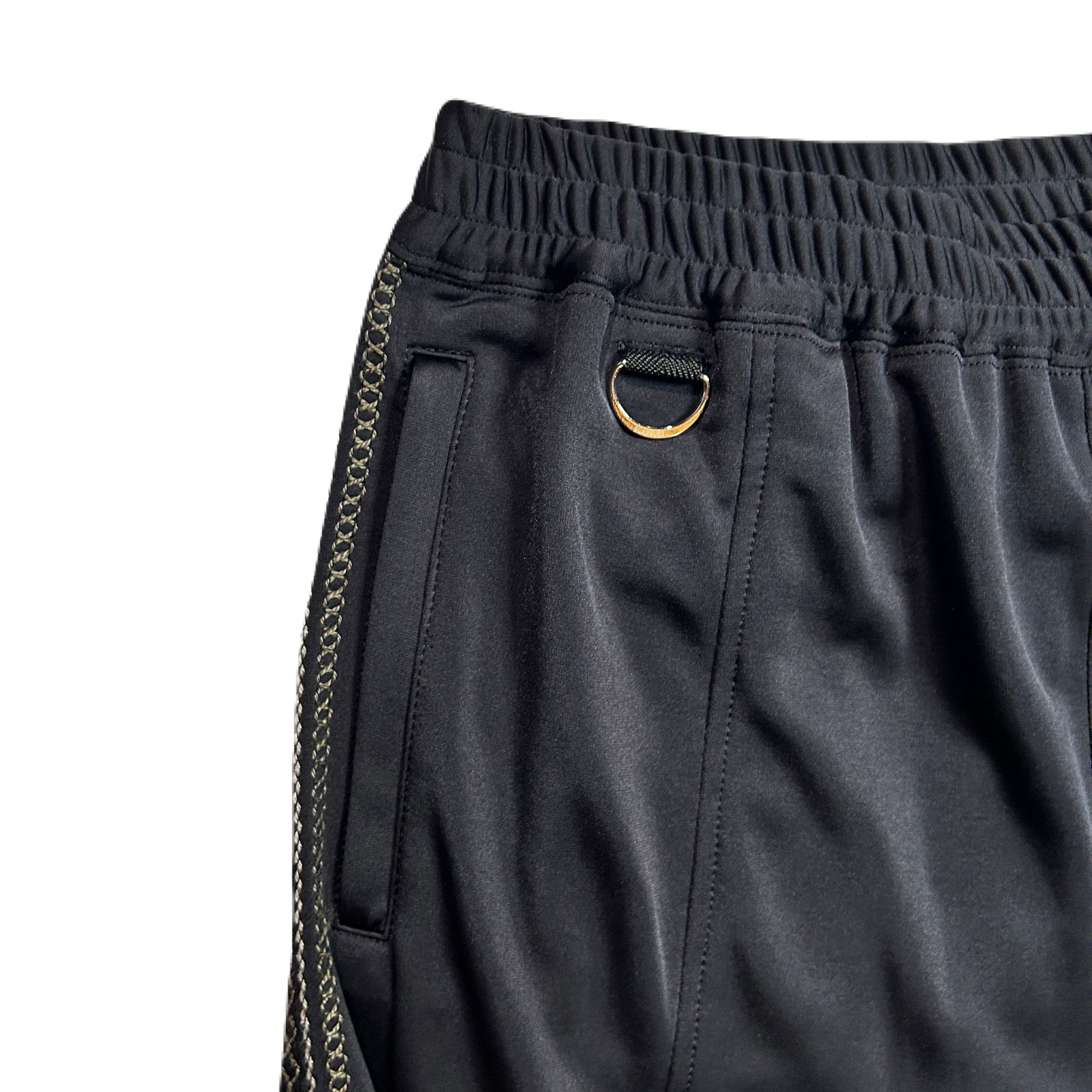 画像をギャラリービューアに読み込む, SATIN SIDE LINE PANTS  / BLACK