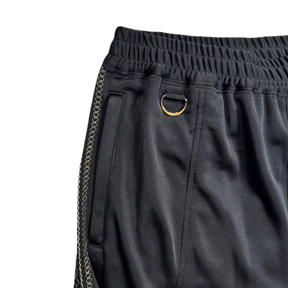 画像をギャラリービューアに読み込む, SATIN SIDE LINE PANTS  / BLACK