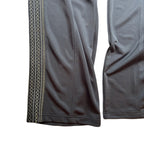 SATIN SIDE LINE PANTS  / BLACK