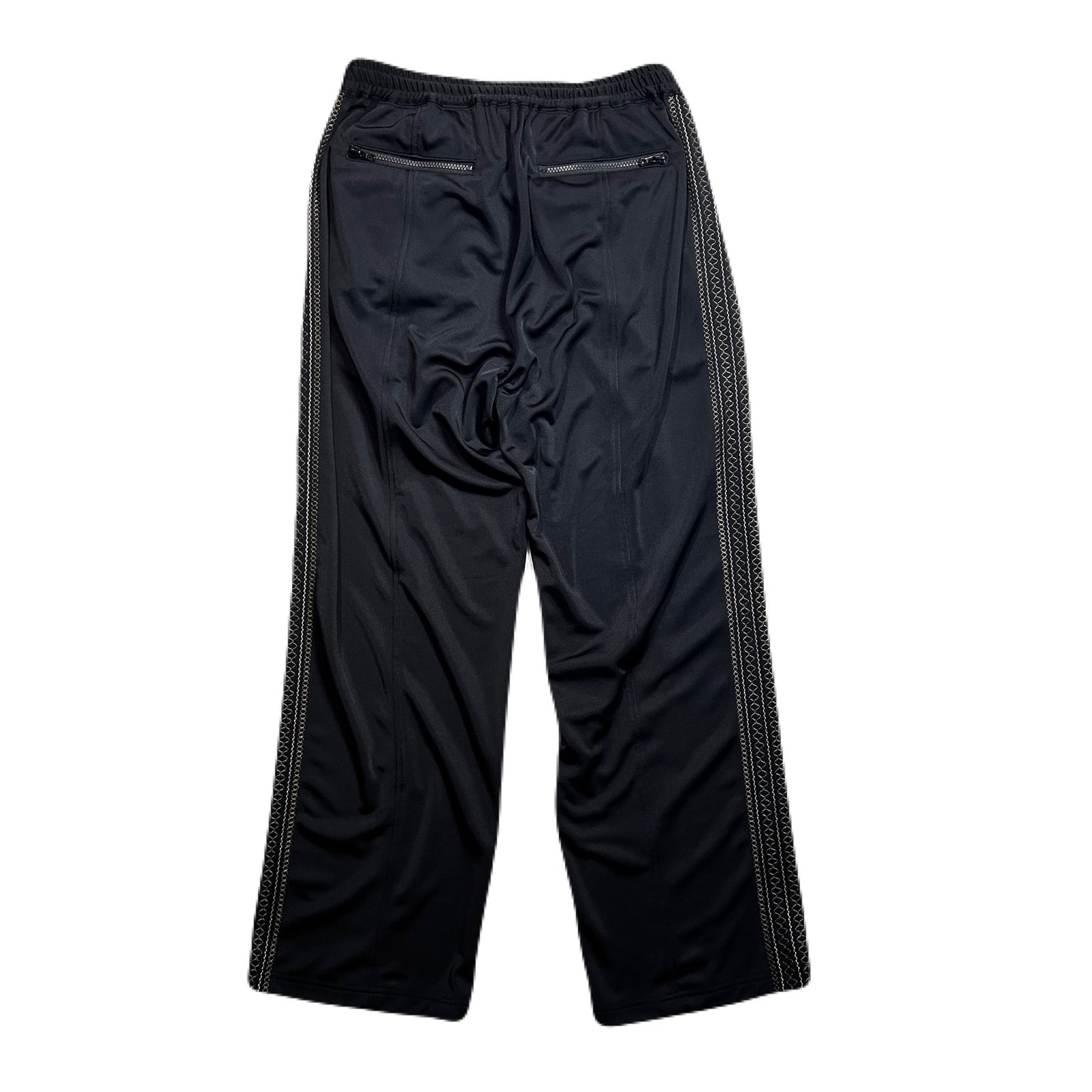 画像をギャラリービューアに読み込む, SATIN SIDE LINE PANTS  / BLACK