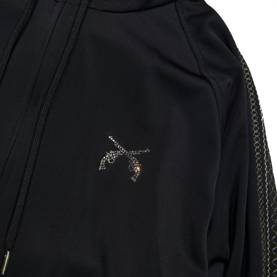 Load image into Gallery viewer, SATIN SIDE LINE JACKET / BLACK