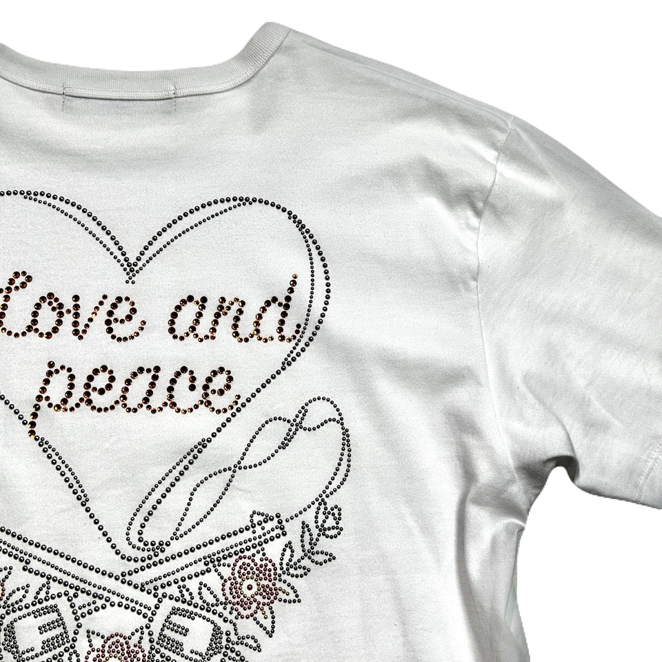 画像をギャラリービューアに読み込む, WOMENS HEART CROSSGUN T-SHIRT / WHITE