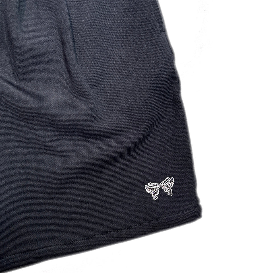 画像をギャラリービューアに読み込む, WOMENS WING CROSSGUN SHORTS / BLACK