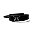 CROCODILE WRIST BAND CROSSGUN  / BLACK