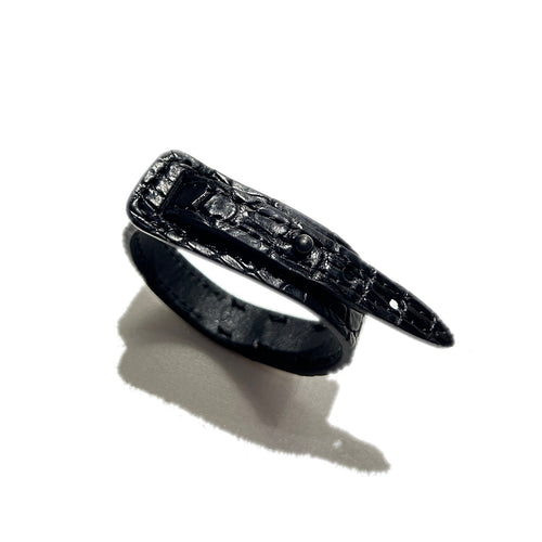 CROCODILE WRIST BAND CROSSGUN  / BLACK