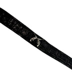 CROCODILE WRIST BAND CROSSGUN  / BLACK