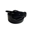 COW LEATHER BELT CROSSGUN  / BLACK