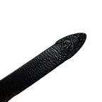 COW LEATHER BELT CROSSGUN  / BLACK