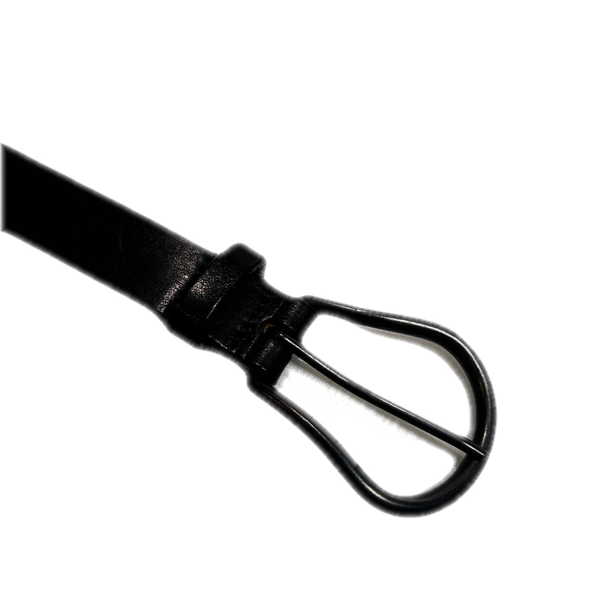 COW LEATHER BELT CROSSGUN  / BLACK