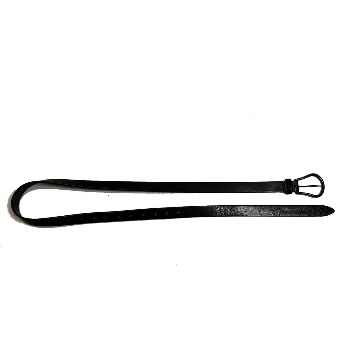 COW LEATHER BELT CROSSGUN  / BLACK