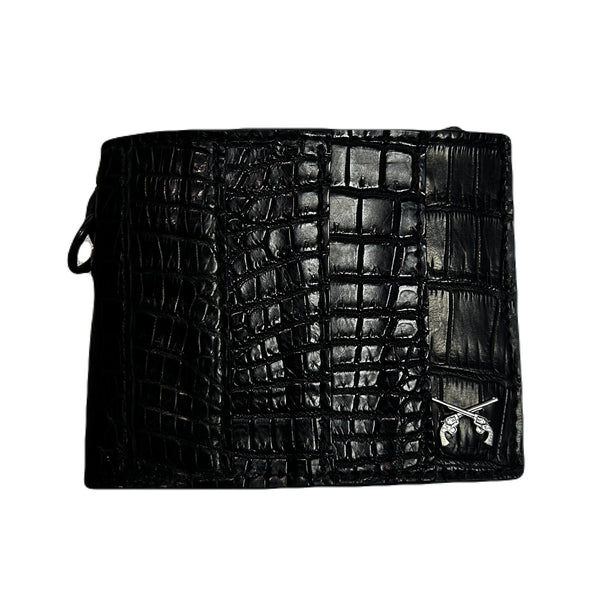 CROCODILE WALLET CROSSGUN  / BLACK