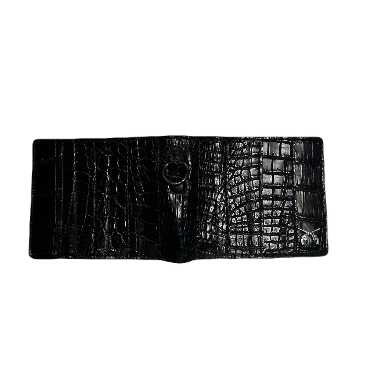 CROCODILE WALLET CROSSGUN  / BLACK
