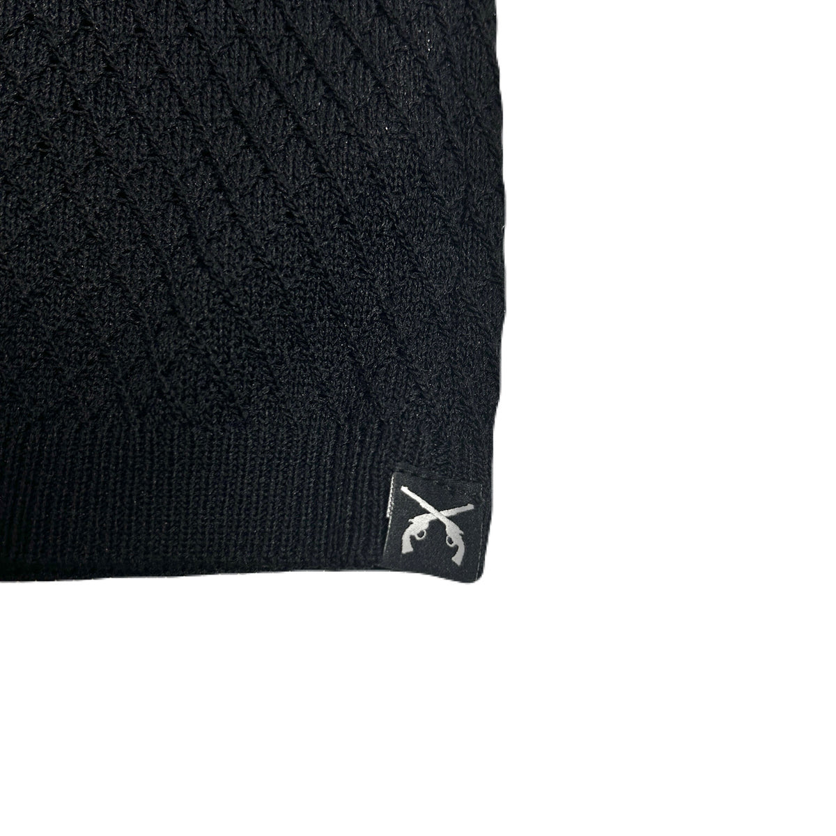 CROSSGUN CRYSTAL KNIT CAP / BLACK