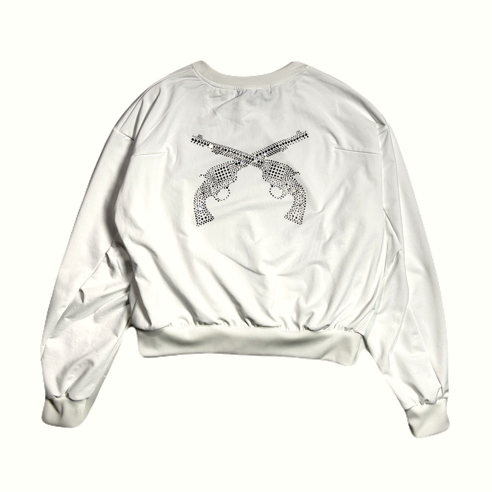 画像をギャラリービューアに読み込む, WOMENS CROSSGUN METAL SWEAT / WHITE