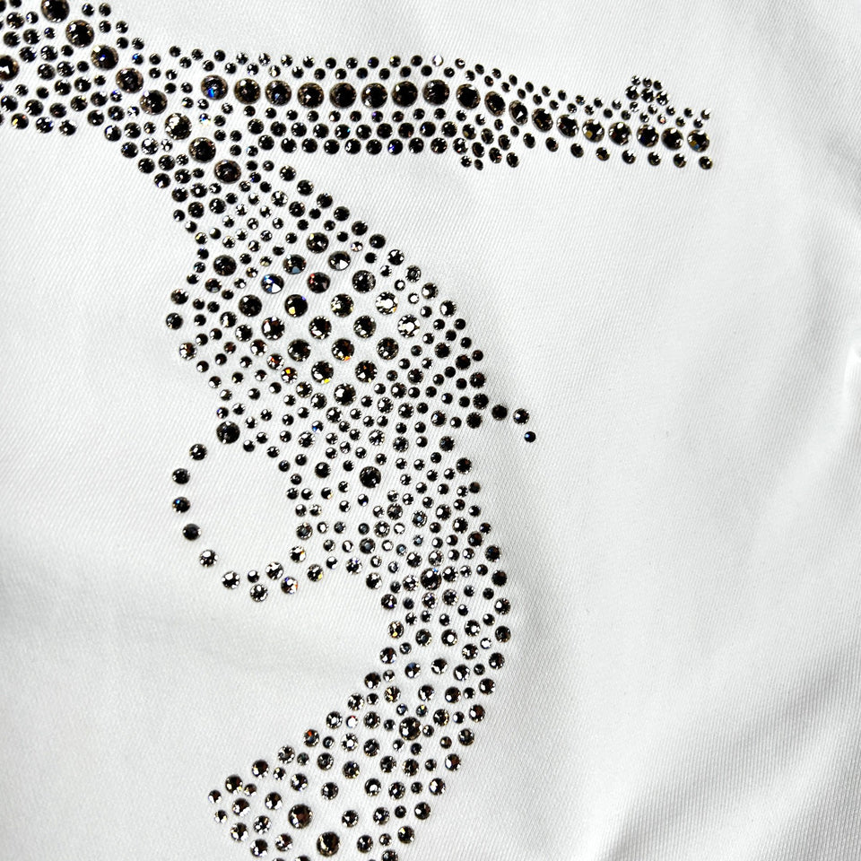 画像をギャラリービューアに読み込む, WOMENS CROSSGUN METAL SWEAT / WHITE