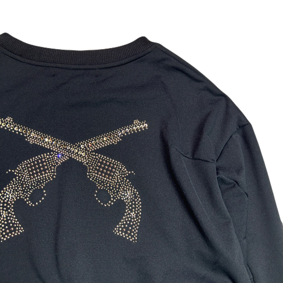 画像をギャラリービューアに読み込む, WOMENS CROSSGUN METAL SWEAT / BLACK