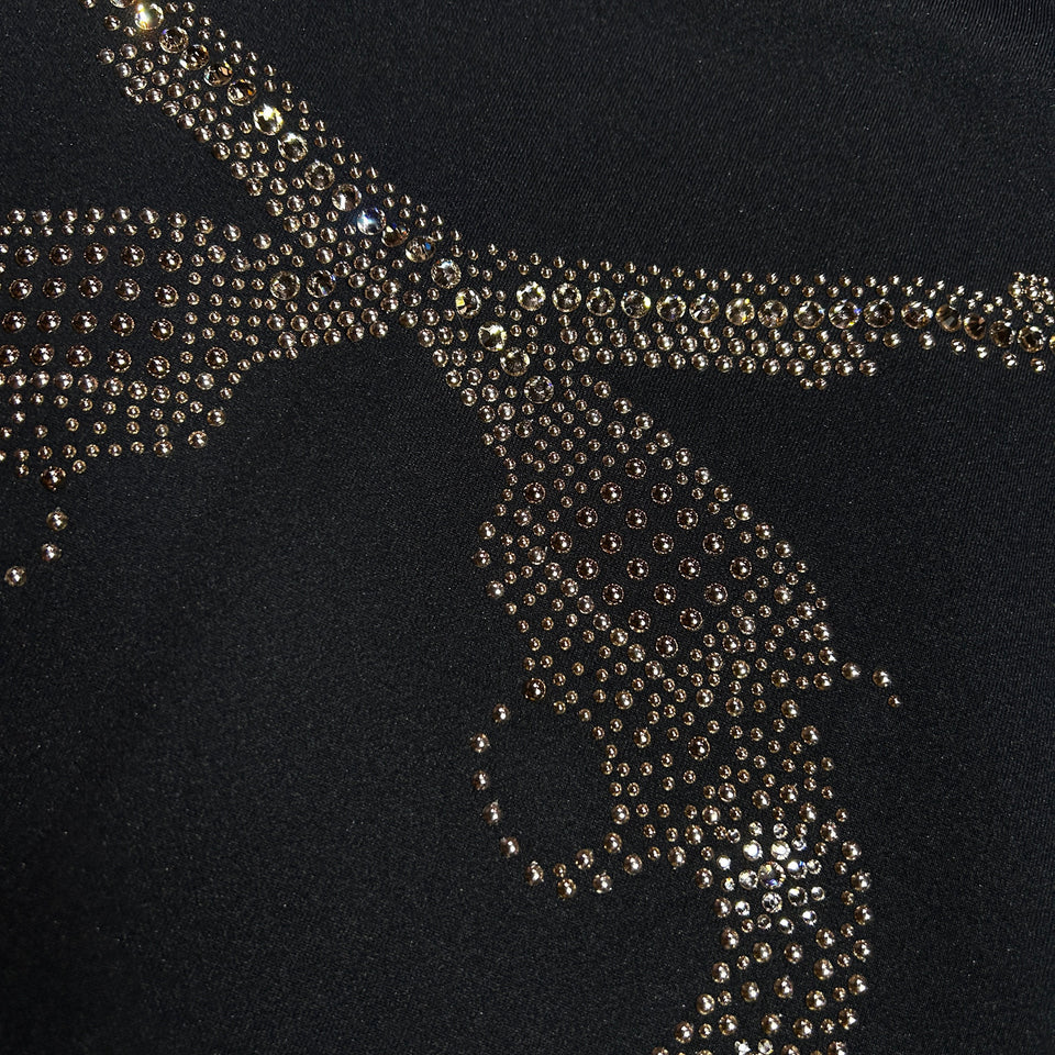 画像をギャラリービューアに読み込む, WOMENS CROSSGUN METAL SWEAT / BLACK