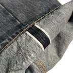 VINTAGE WASH SELVEDGE DENIM PANTS CROSSGUN / BLACK