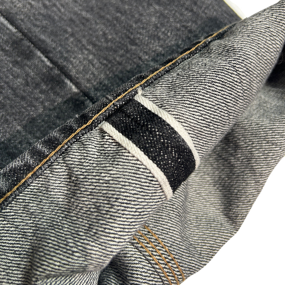 画像をギャラリービューアに読み込む, VINTAGE WASH SELVEDGE DENIM PANTS CROSSGUN / BLACK