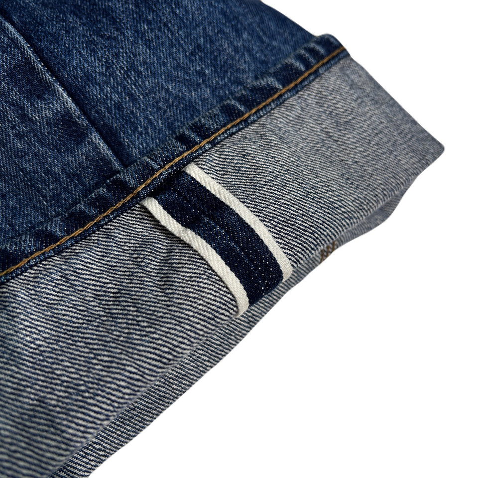 画像をギャラリービューアに読み込む, VINTAGE WASH SELVEDGE DENIM PANTS / INDIGO