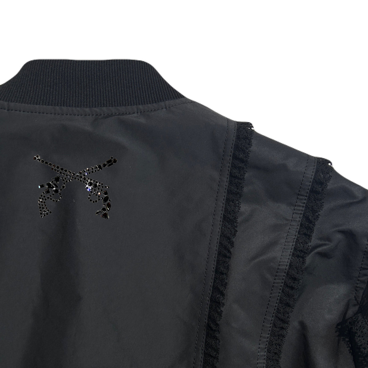 WOMEN RECYCLE POLYESTER MA-1 / BLACK
