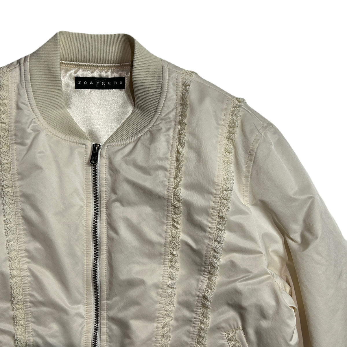 WOMEN RECYCLE POLYESTER MA-1 / WHITE